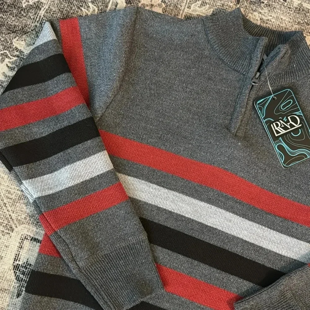 NWT Boys 1/4 Zip Sweater Pullover Size 5